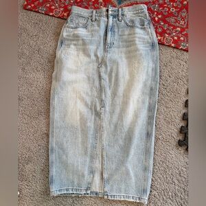 Madewell Light Blue Denim Skirt